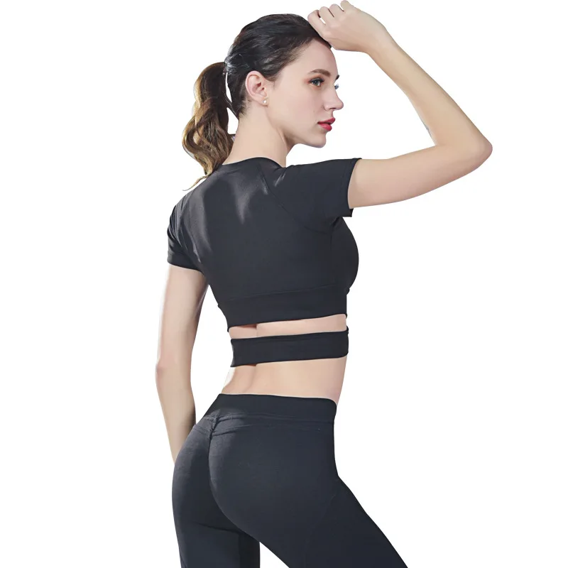 Workout Shirts for Women Yoga Tops Activewear Running Fitness V-Neck T-Shirts Shirt Cool Dri Tunic Blouse Performance Tee | Спорт и