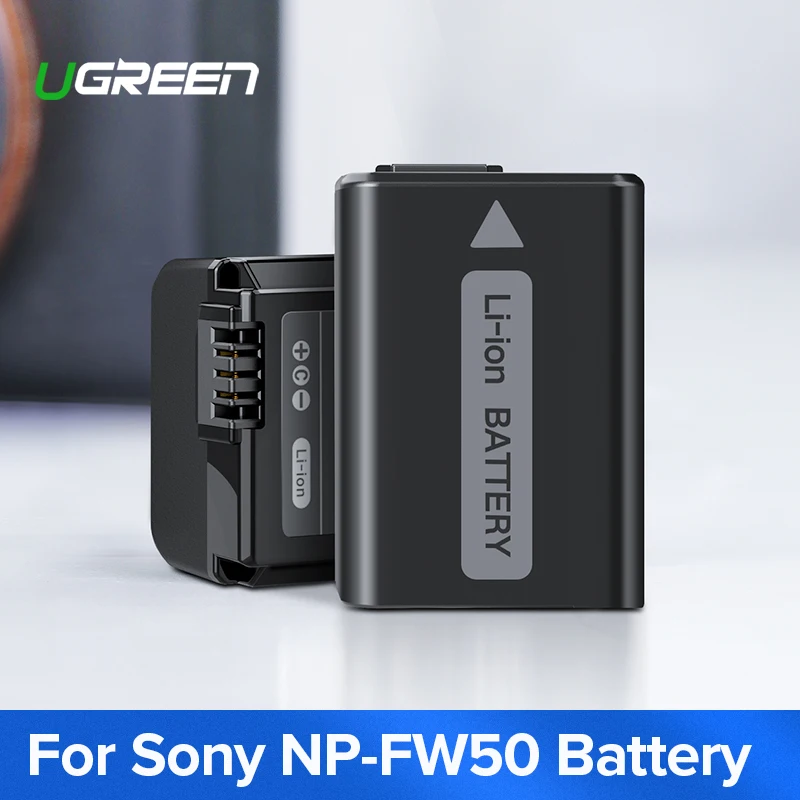 Ugreen NP-FW50 Камера Батарея 1020 ма-ч для sony a7m2 a7r2 S2 NP FW50 a6500 a6300 a6000 a5000 a3000 NEX-3 QX1 Камера батареи