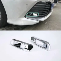 car accessories abs chrome front fog light fog lamp cover trim 2pcs not fit for sport mode for toyota camry 2018 car styling