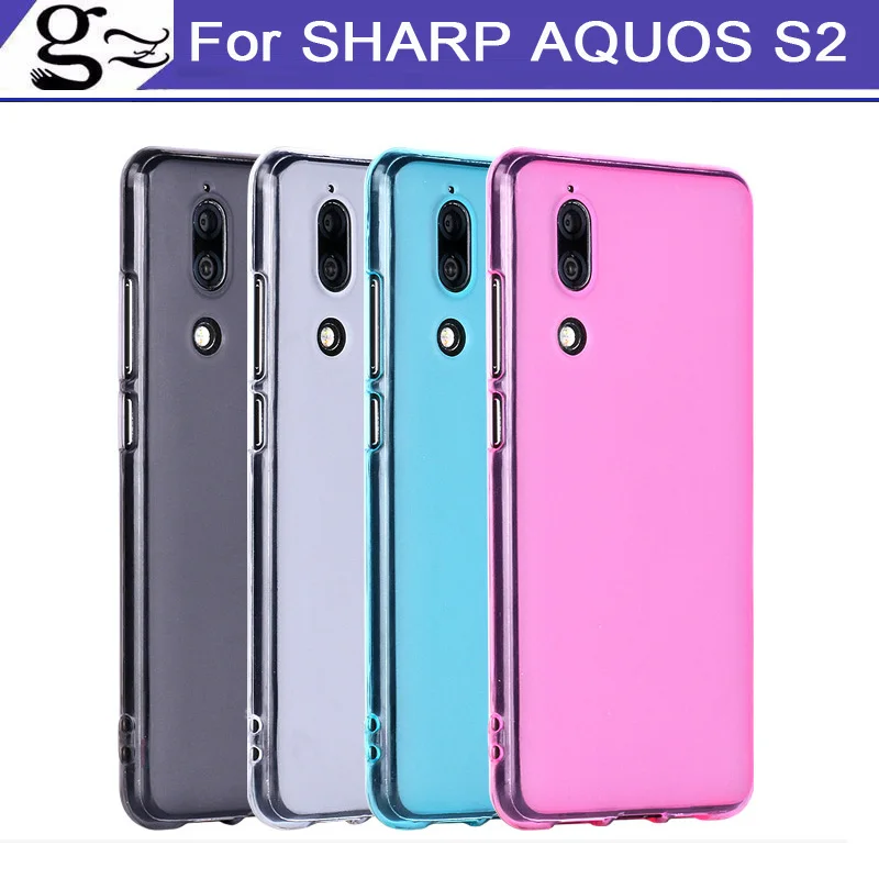 2 шт. для SHARP AQUOS S2 чехол TPU мягкий силиконовая задняя крышка чехлы телефона S |