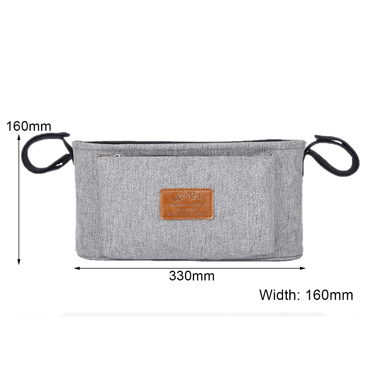 

1pc Baby Stroller Organizer Nappy Bag Mummy Carriage Bottle Bag Handbag Hook Hanging Diaper Bag Waterproof Pram Cart Organizer