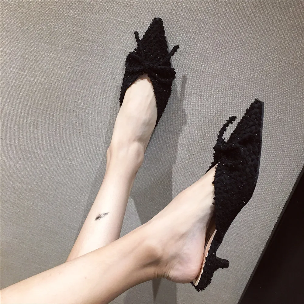 Цимбидиум Брендовая Дизайнерская обувь 2019 Осенняя элегантная бабочка-узел