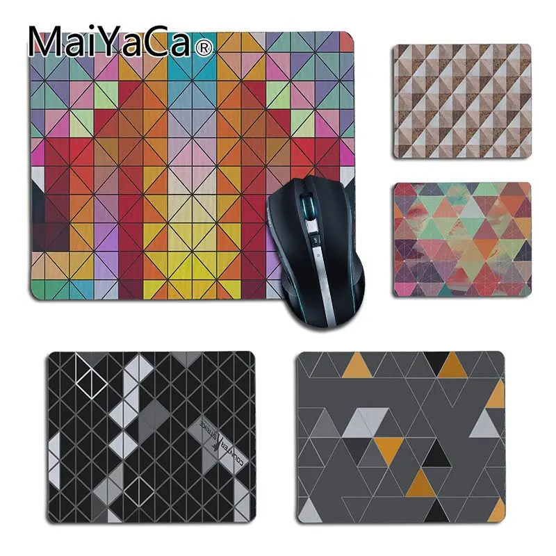 

MaiYaCa 2018 New Triangle Geometric Patteren Custom mouse pad Gaming mouse pad Non-Slip Laptop Computer PC gaming mat desk mat