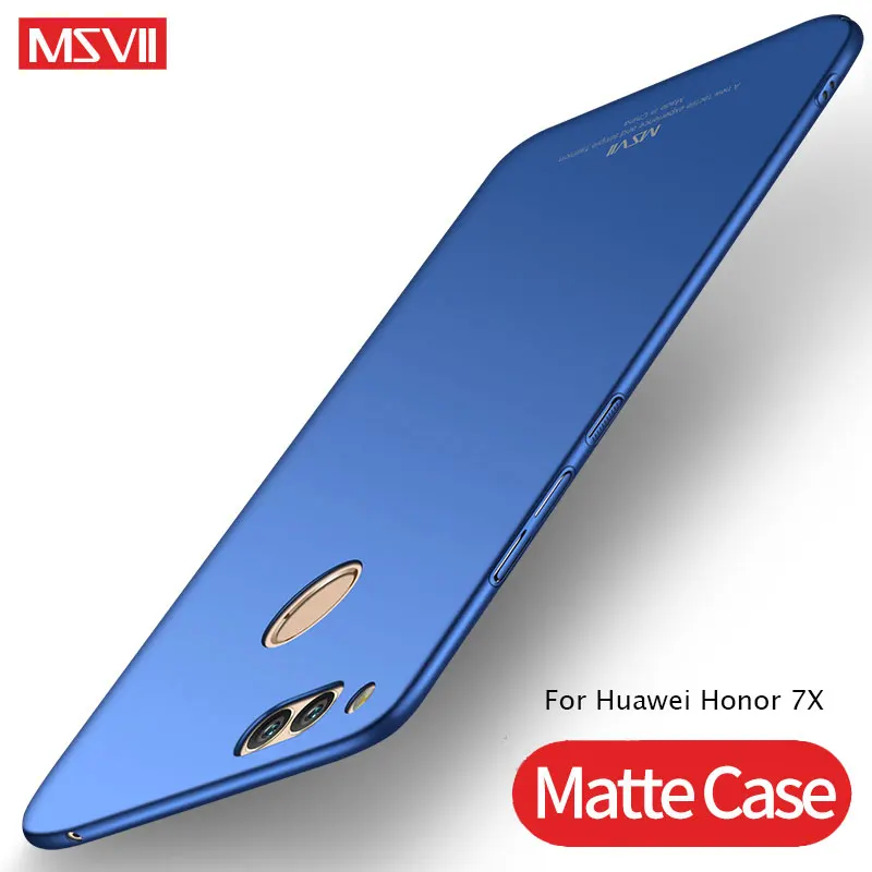 Чехол для Huawei Honor 7x тонкий матовый чехол MSVII 7 x Жесткий 7X задняя крышка чехлы 5 93" |