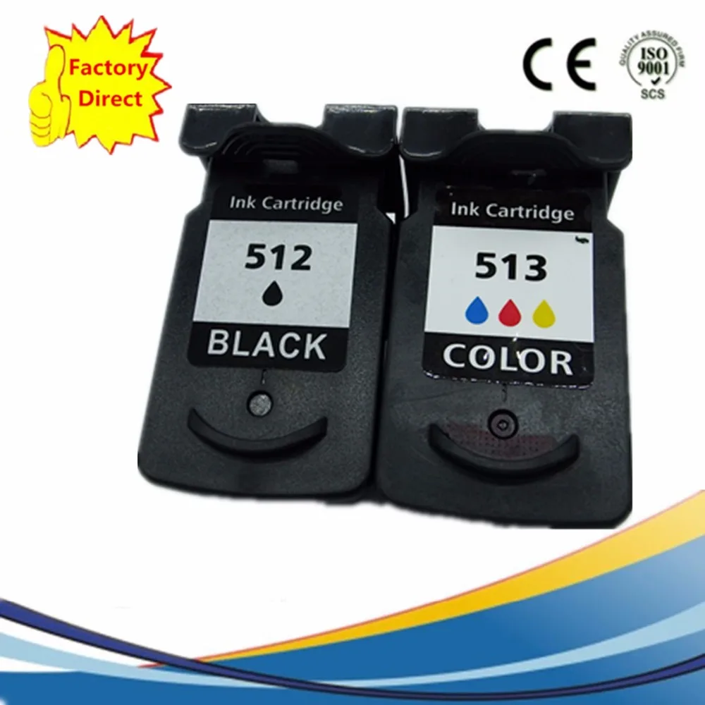 PG-512 XL PG512 PG 512 CL-513 CL513 CL 513 картриджи с чернилами восстановленные Pixma IP2700 IP2702 MP240 MP250 MP252 MP260