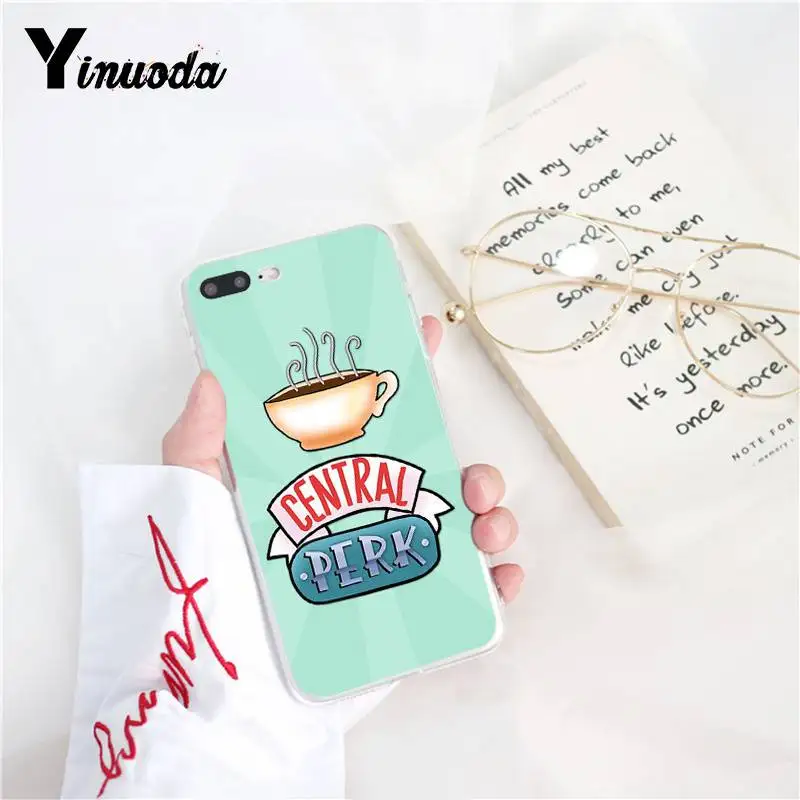 Yinuoda центральный Perk кофе друзья ТВ шоу Телефон чехол для iPhone 6S 6plus 7plus 8 8Plus X Xs MAX 5 5S XR