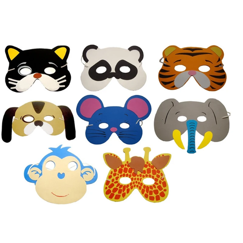 12 шт. маски из вспененного этилвинилацетата|foam animal masks|mask partymask cartoon |