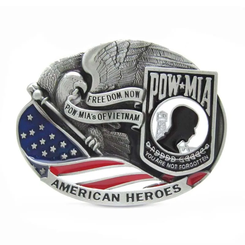 Пряжка для ремня с американскими героями Freedom Now Pow-Mia's из Вьетнама | Дом и сад