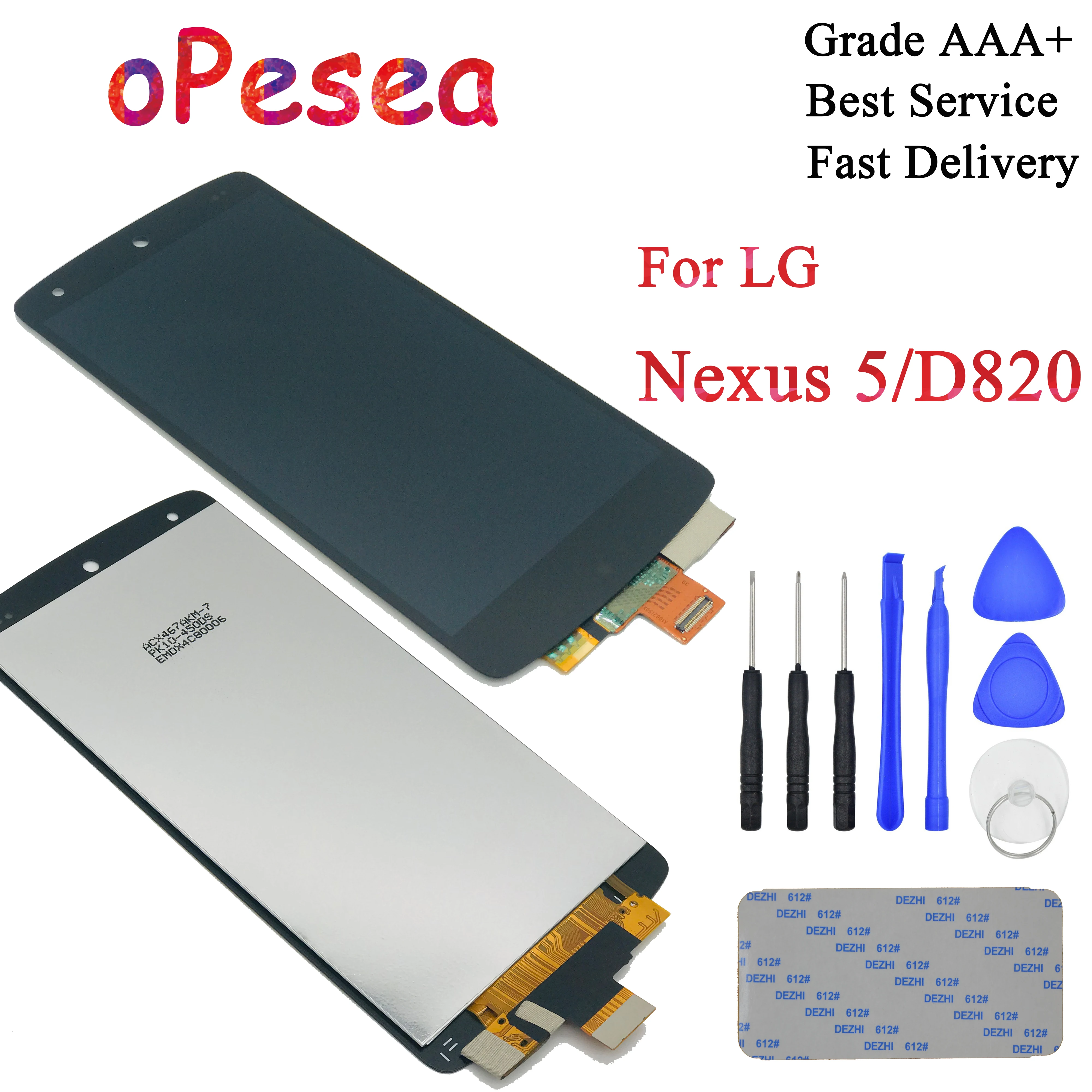 OPesea 4 95 ''для LG Nexus 5 D820 ЖК дисплей панель сенсорный экран дигитайзер стекло