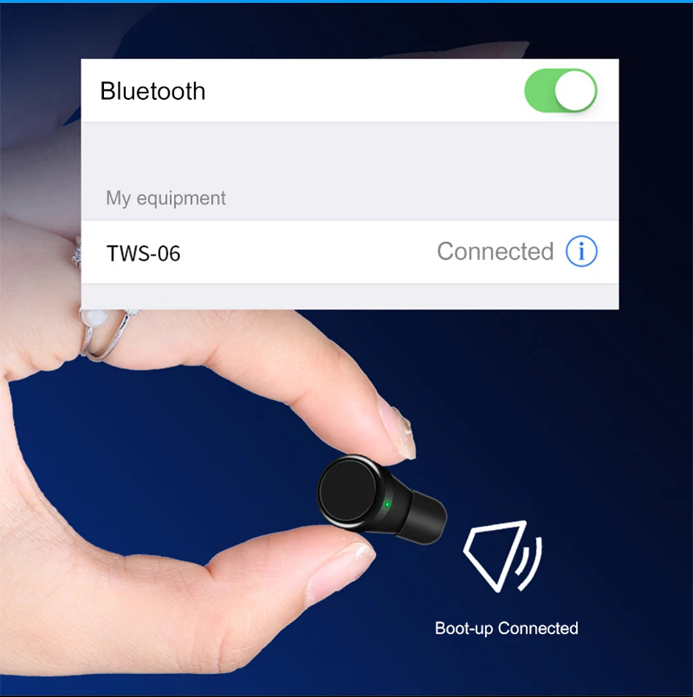 Волшебная музыка TWS 5,0 Мини bluetooth наушники беспроводные Спортивные bluetooth гарнитура Водонепроницаемый тачпад для подарка с зарядной коробкой