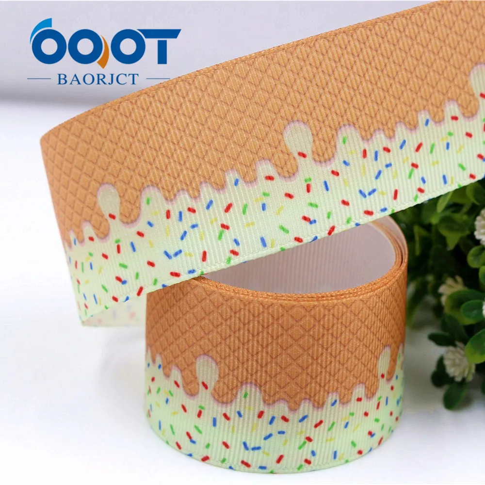 OOOT BAORJCT 1711086 38 мм 10 ярдов Мультяшные ленты термопечать grosgrain Свадебные аксессуары