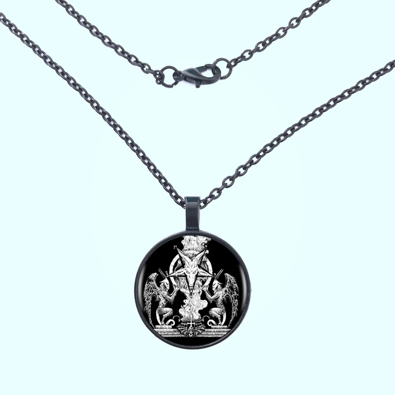 GDRGYB 2019 Copper Baphomet Pentagrama style and white Vintage Handmade Pendant necklace Women Jewelry | Украшения и аксессуары