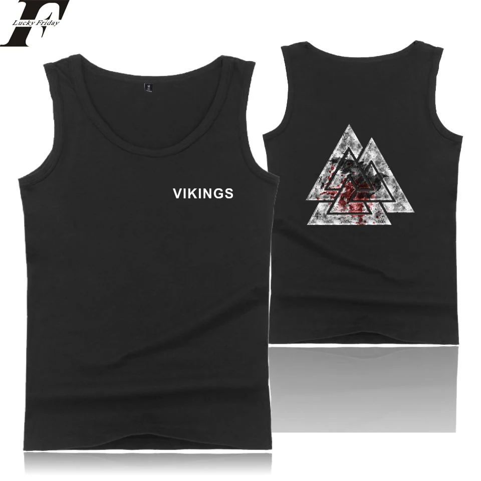 Майка VIKINGS Мужская/женская уличная одежда модный топ без рукавов для фитнеса и