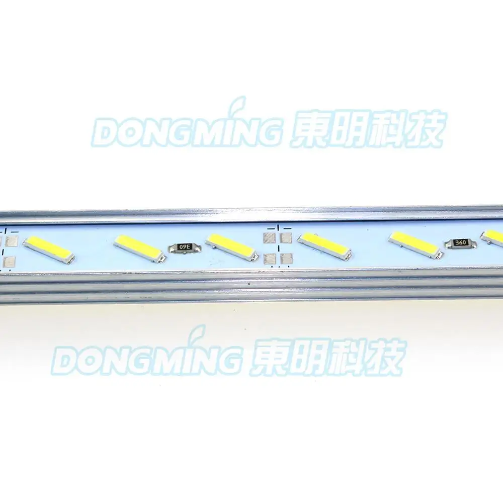 5 шт. Светодиодная лента luces 8520 алюминиевый профиль 50 см 36led 12В Белый/теплый белый