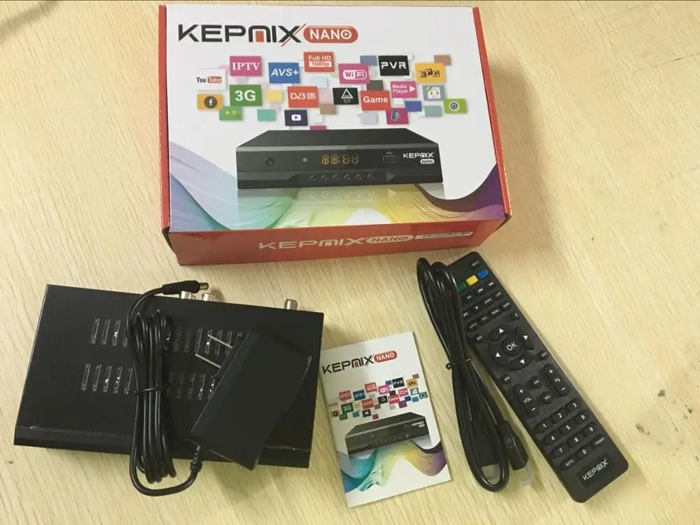 Hevc спутниковый ресивер Kepnix nano 5 шт. h.265 поддержка PowerVu Biss cam Youtube Wifi ac3 - Цвет: no wifi