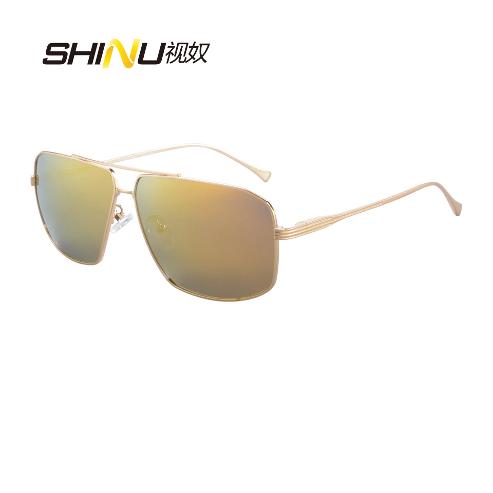 

SHINU Metal Sunglasses Polarized Sun Glasses Outdoor Oversized Driving Goggle UV400 Protection Travel Eyewear Oculos De Sol