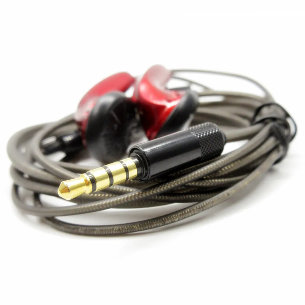 Новый FENGRU CMX500 DIY MX500 In-ear с плоской головкой Наушники Hi-Fi наушники регулятор баса DJ
