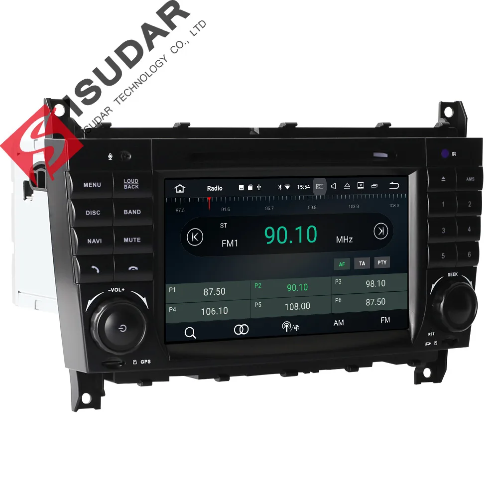 Isudar автомобильный мультимедийный плеер gps Android 8 0 Авторадио для Mercedes Benz/Sprinter/W203/A180