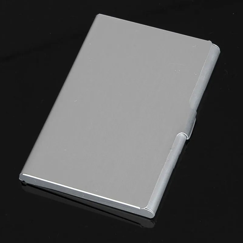 Серебряный карманный Бизнес ID кредитный чехол имя держатель для карт Чехол