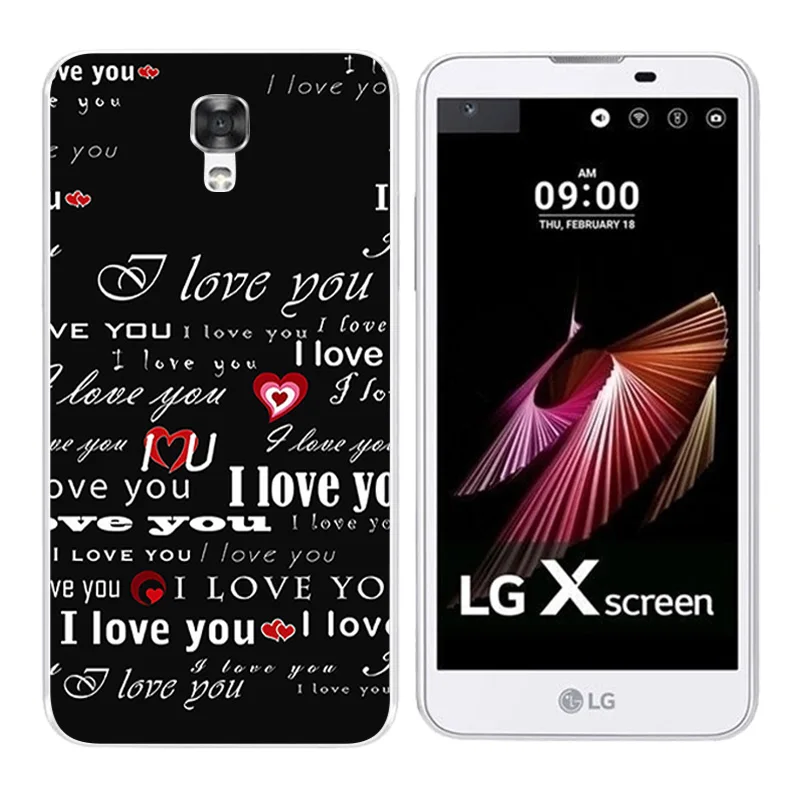 Модный мягкий ТПУ для LG X Screen/X View K500N K500DS Мягкий силиконовый чехол с принтом
