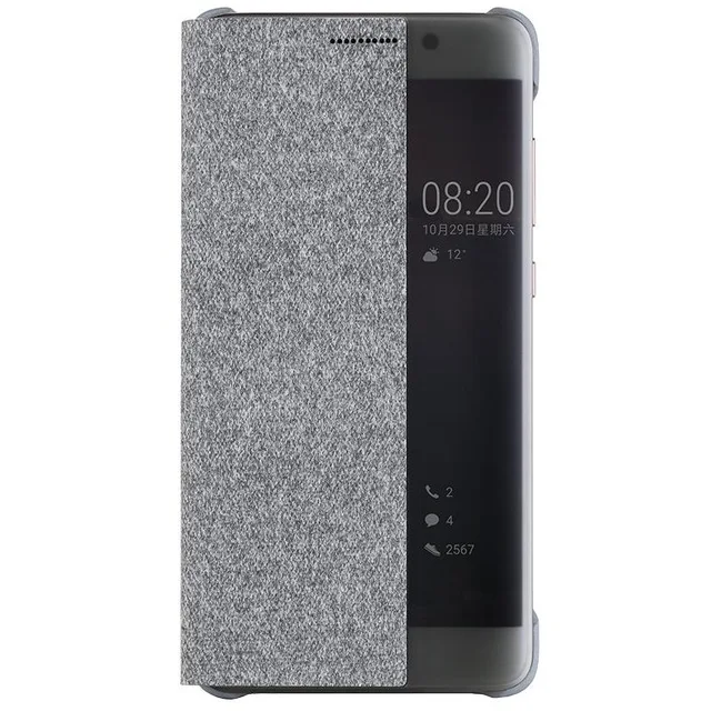 Официальный чехол для huawei MATE 9/MATE9 Pro, противоударный кожаный чехол с окошком для просмотра, чехол для huawei MATE9 Pro - Цвет: Mate 9 Pro LightGrey