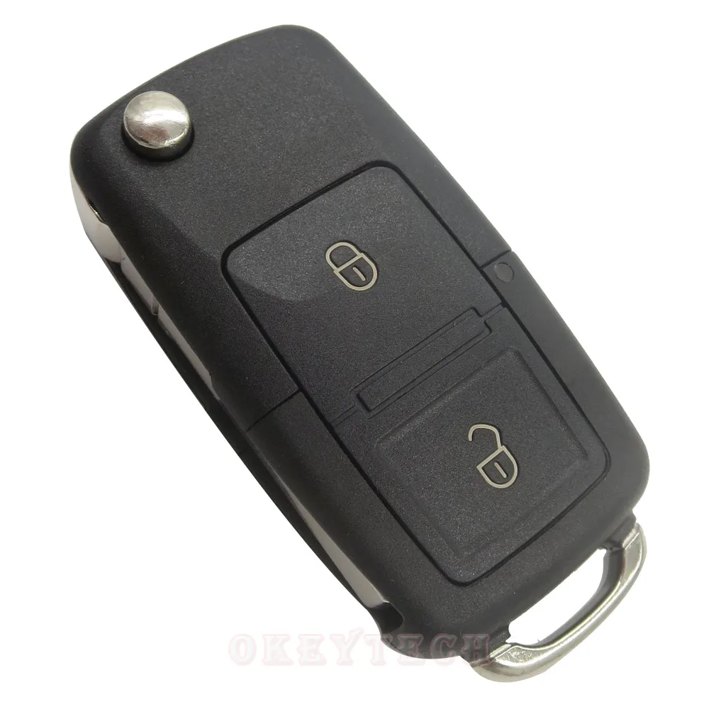 Оригинальный флип-чехол для Volkswagen VW Jetta Golf Passat Beetle Tiguan 2 кнопки складной пульт