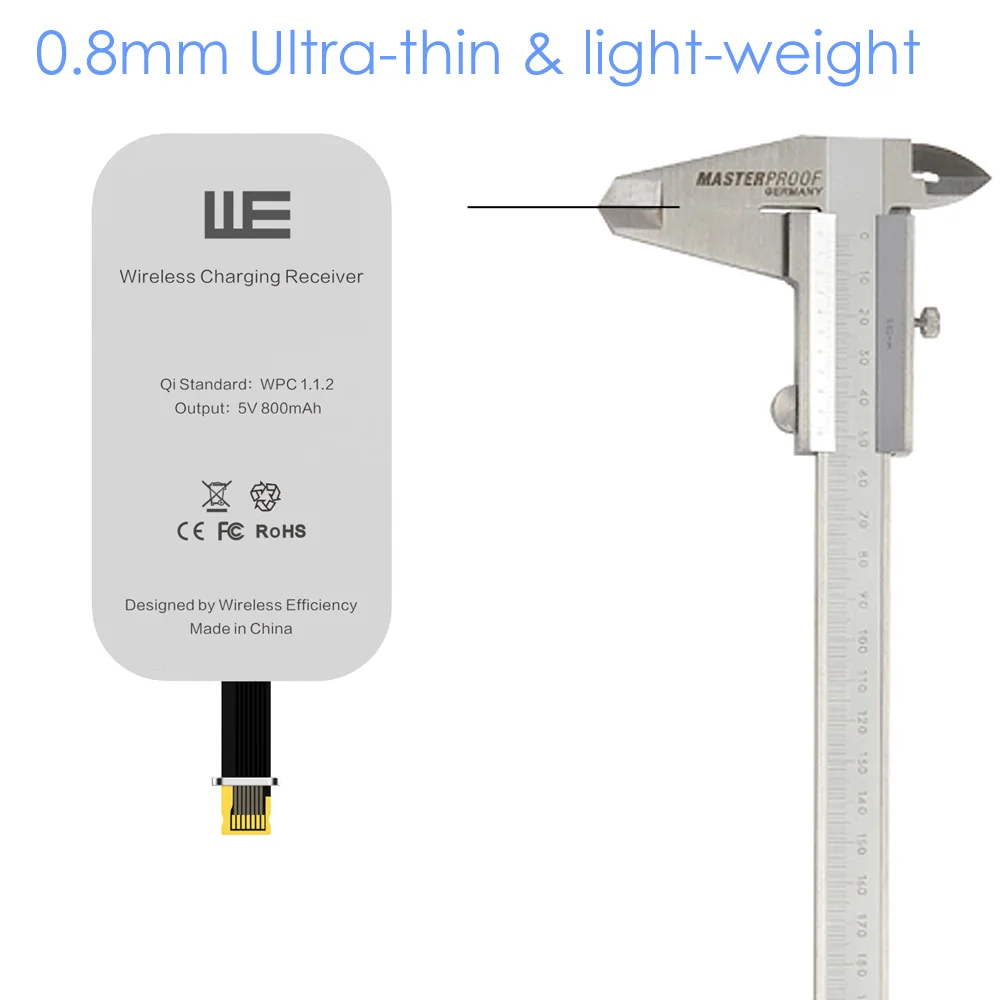 Для iPhone 6 ци беспроводное зарядное устройство приемника чаринг-кабель адаптер