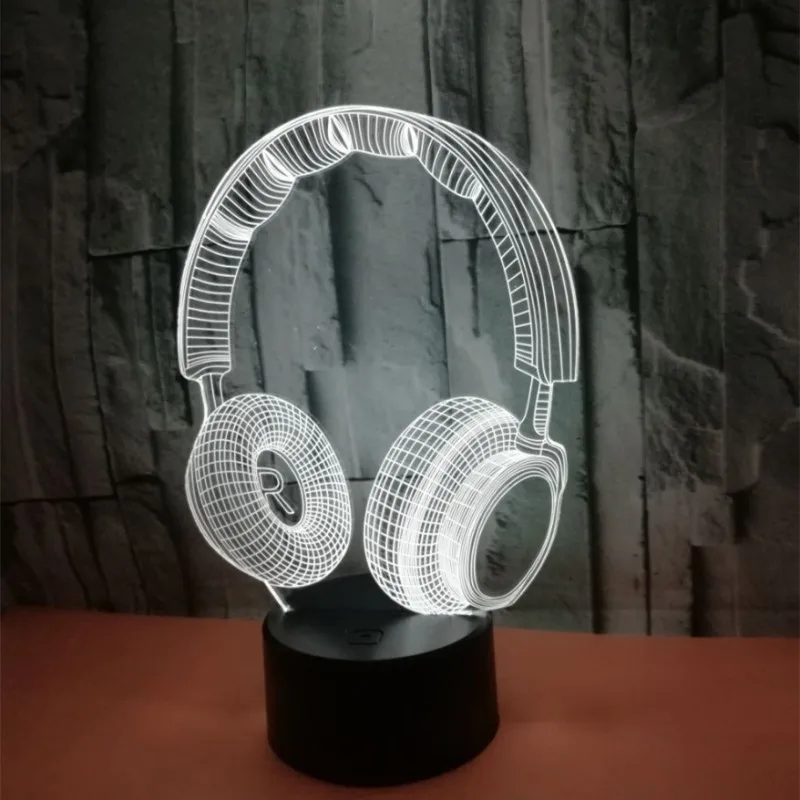 Красочная сенсорная 3d лампа иллюзия светодиодный ночник USB настольная для детей