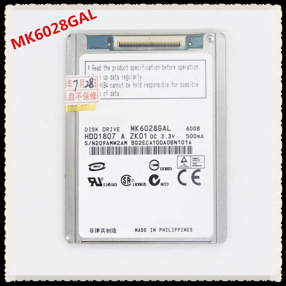 

NEW 1.8" HDD CE/ZIF 60GB MK6028GAL HARD DISK FOR LAPTOP MINI 2510P 2710P D430 D420 REPLACE MK4009GAL hs082hb mk8025 HS06THB