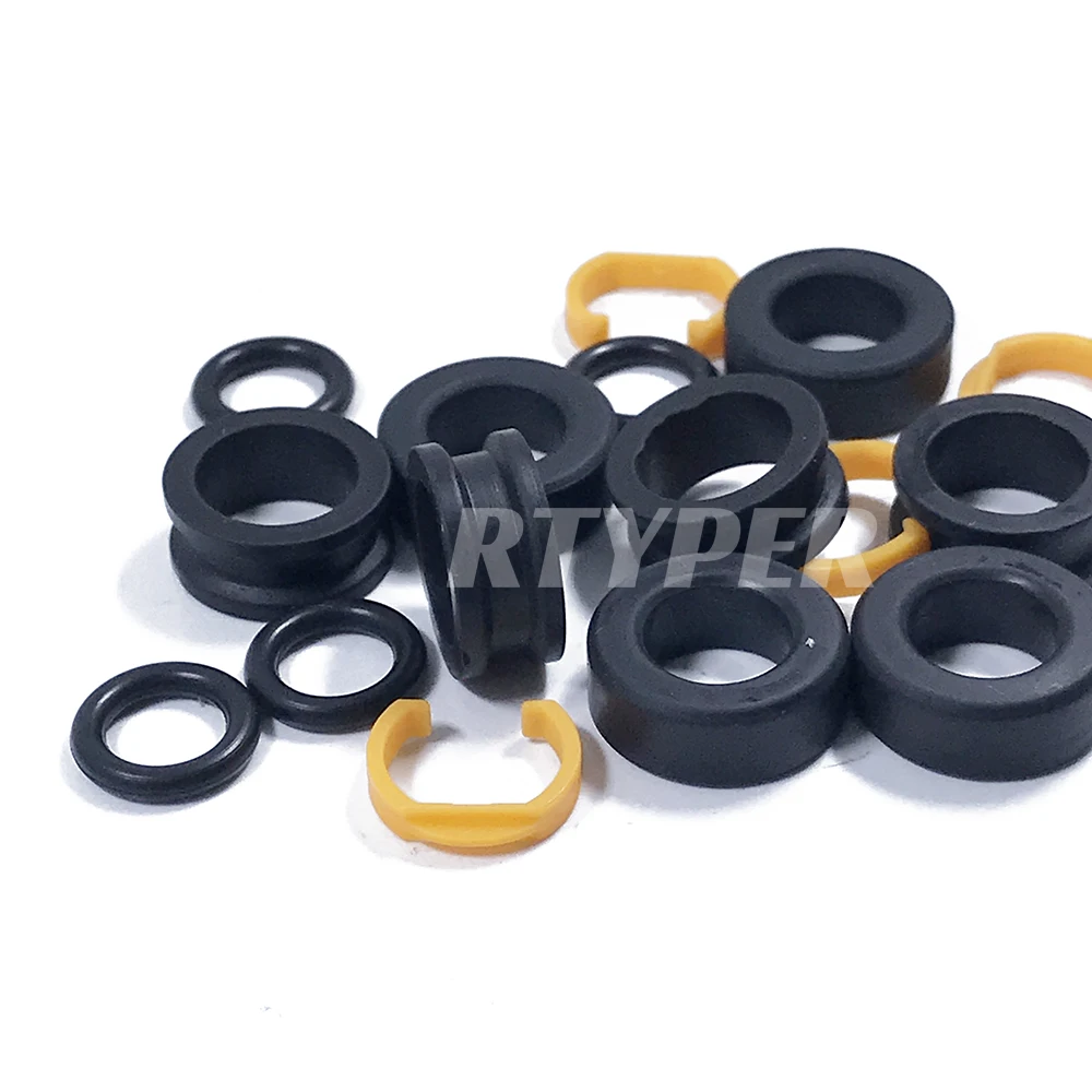 Four Sets Fuel Injector Repair Kit Micro Filter Oring Plastic Gasket Pintle Cap 02306 For Bosch | Автомобили и мотоциклы