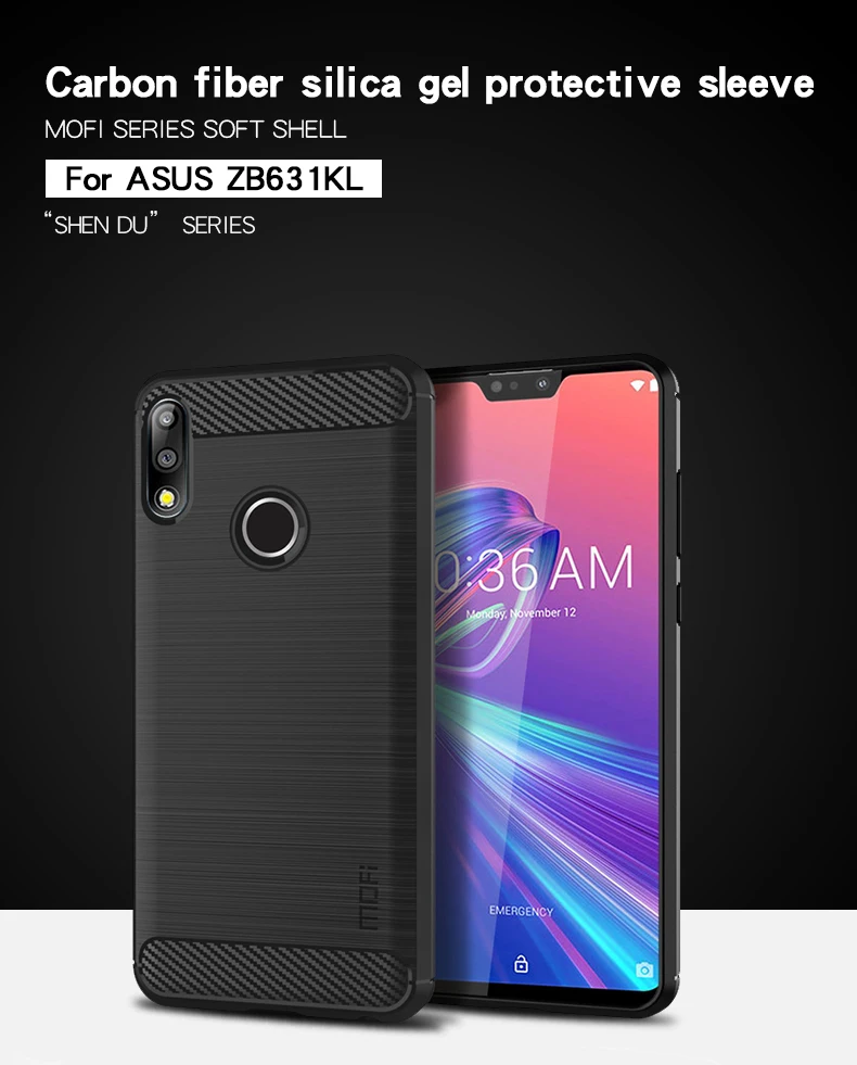 Чехол Zenfone Max Pro M2 ZB631KL тонкий силиконовый мягкий чехол из ТПУ для телефона ZenFone ZB633KL