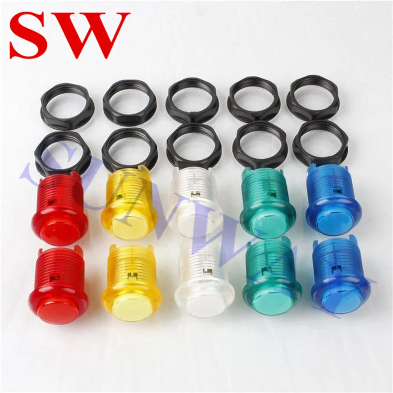 20 x светодиодная кнопочная Кнопка с подсветкой + 4way/8way высокое качество SANWA стиль