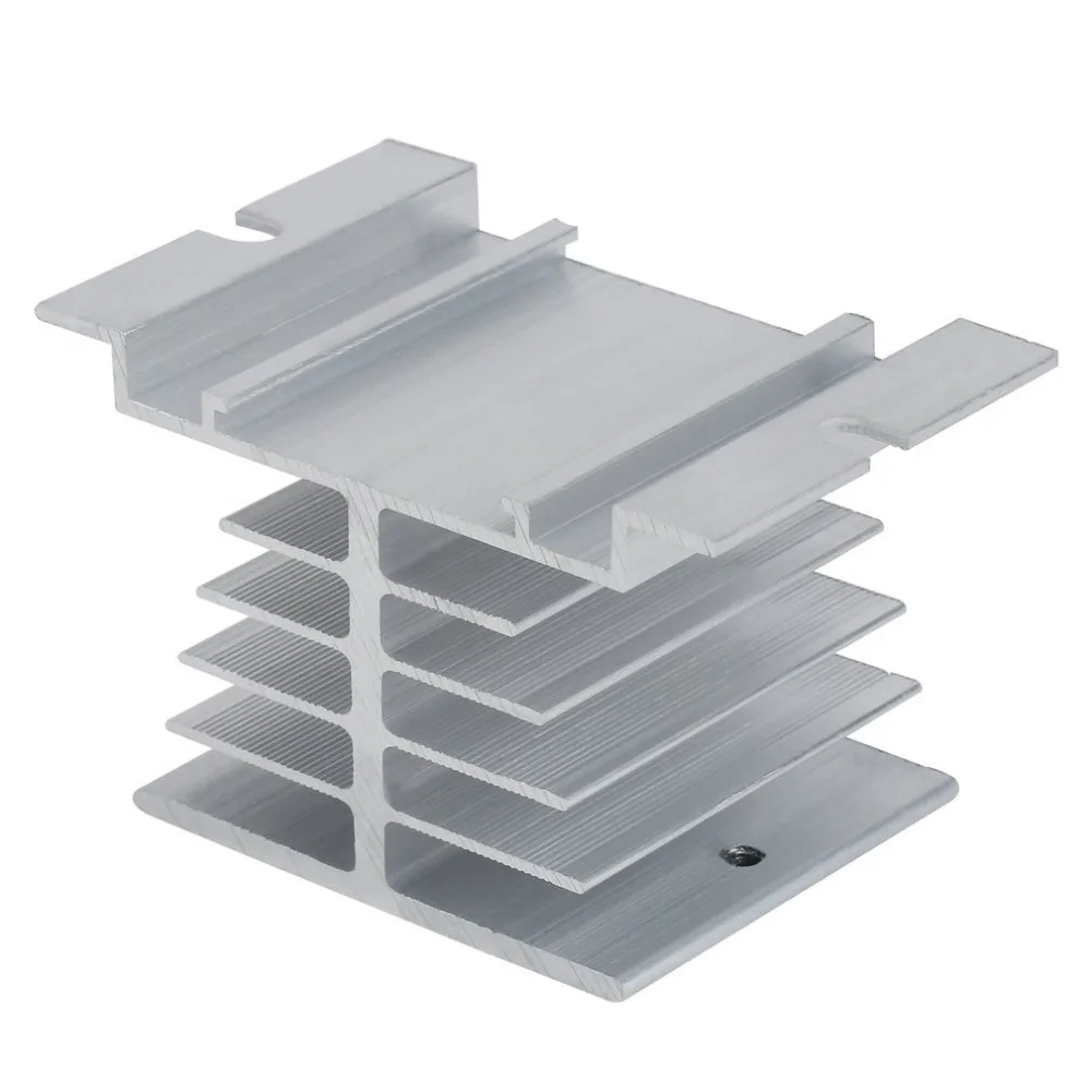 1 шт. однофазный твердотельный реле SSR алюминиевый теплоотвод радиатор качество