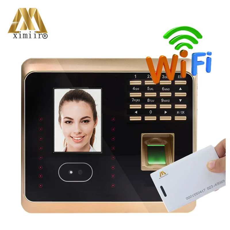 Wifi+ RFID Распознавание отпечатков пальцев лица посещаемость сотрудников Расширенный ZKTeco время записи UF100 лицо посещаемости