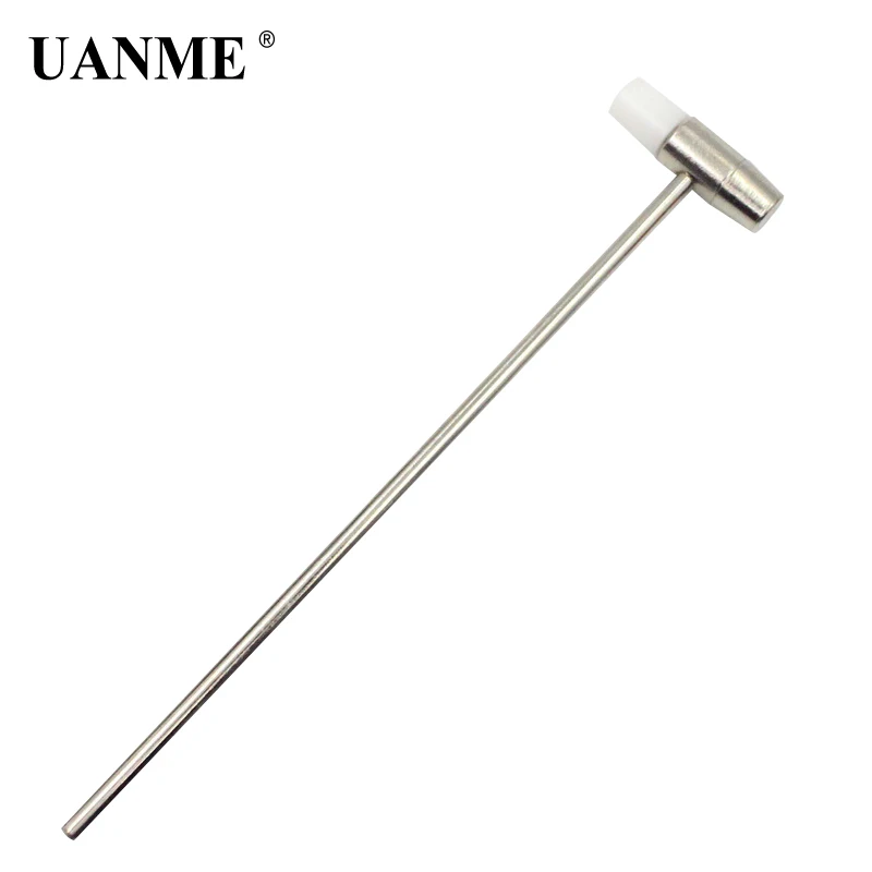 

UANME 1Piece Dia.10mm Mini Hammer Watch Repair Tools 20cm Length Double-end Stainless Steel Rubber Head Hand Tool Rubber Mallet