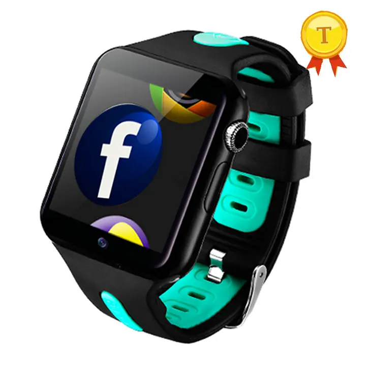 black green Новые Детские Смарт-часы телефон wifi 3g детские часы с отслеживанием GPS с сенсорным экраном sim Камера 16 ГБ tf карта для ios android - Цвет: black green
