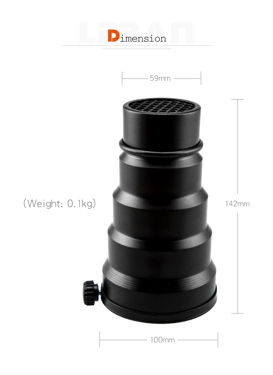 GODOX SN-02 Универсальное крепление Snoot Honeycomb Профессиональный для студийной вспышки Godox K-150A K-180A 250SDI 300SDI E250 E300
