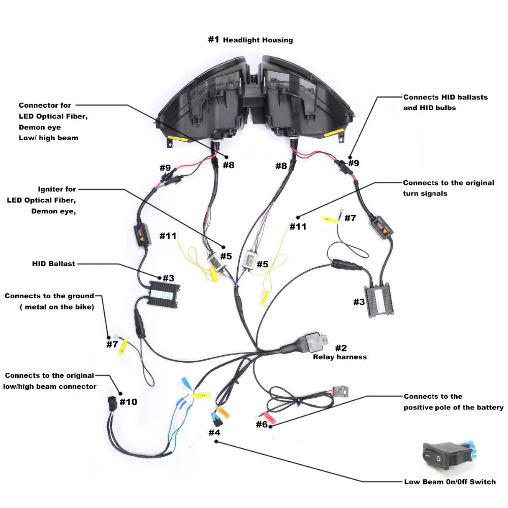 KT светодиодные фары для Honda CBR1000RR 2012 2016 V2|headlights for|headlights headlightheadlights for motorcycle |