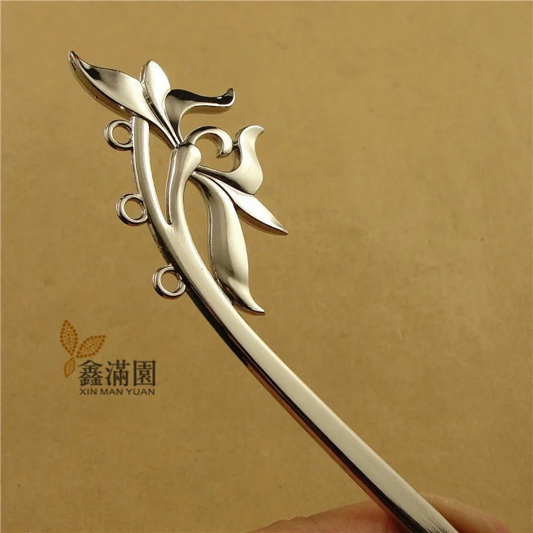 A3609 white k 10Pcs Vintage Hair Stick Metal Alloy Kanzashi Japanese Hair Sticks for Women YW0006 - Окраска металла: A3609 white k