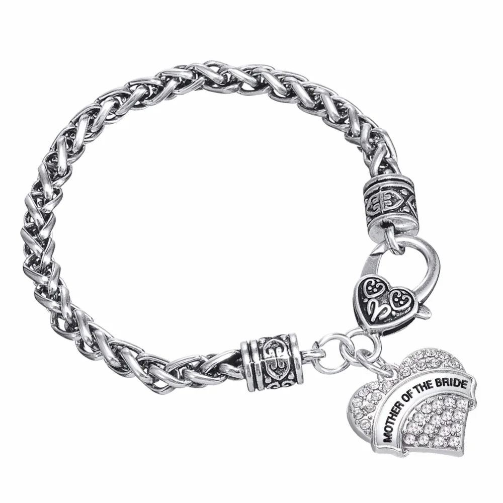 Рыболовный крючок для матери невесты браслет горничной honor с хрустальным сердцем