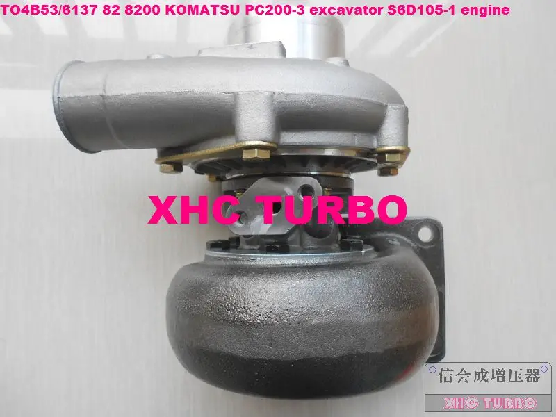 НОВЫЙ TO4B53/6137 82 8200 465044 -0261 Турбокомпрессор для двигателя экскаватора KOMATSU PC200-3 S6D105-1