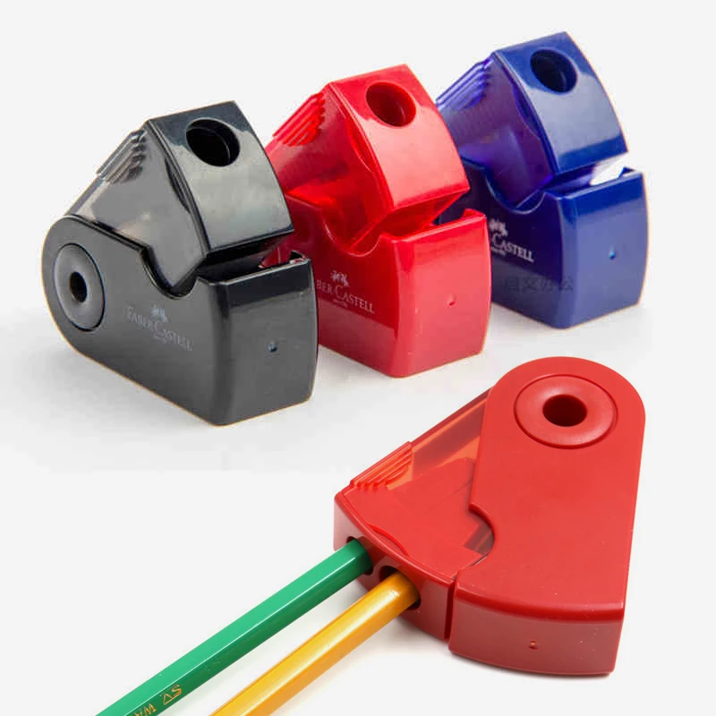 Необычная точилка для карандашей с нажимным креплением двойное и одинарное