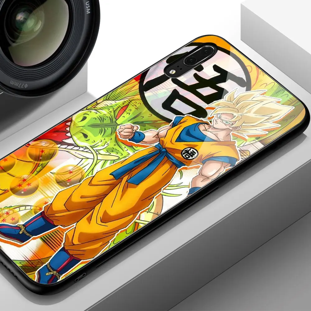 Для huawei P20 Lite чехол Dragon Ball Супер Saiyan чехол из закаленного стекла для huawei mate 9 10 Pro P10 P20 P30 Honor 10 Play Note 10 - Цвет: 02198
