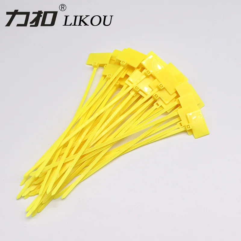 LIKOU 6 видов цветов Llaber кабельные стяжки 100 шт. почтовые записи на Ethernet RJ45 RJ12 кабель