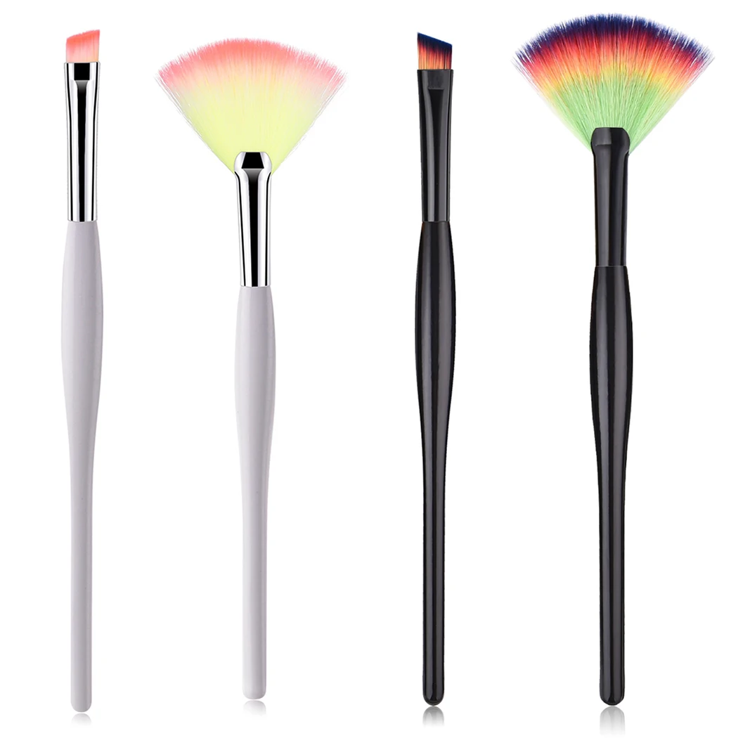 1 шт. градиентный цвет Нейлоновая Кисть для макияжа волос ручка пудра щек основа