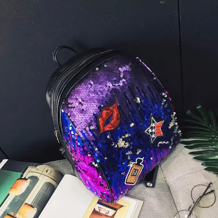 Женский рюкзак с блестками и помадой школьные рюкзаки для отдыха|fashion bookbags|school