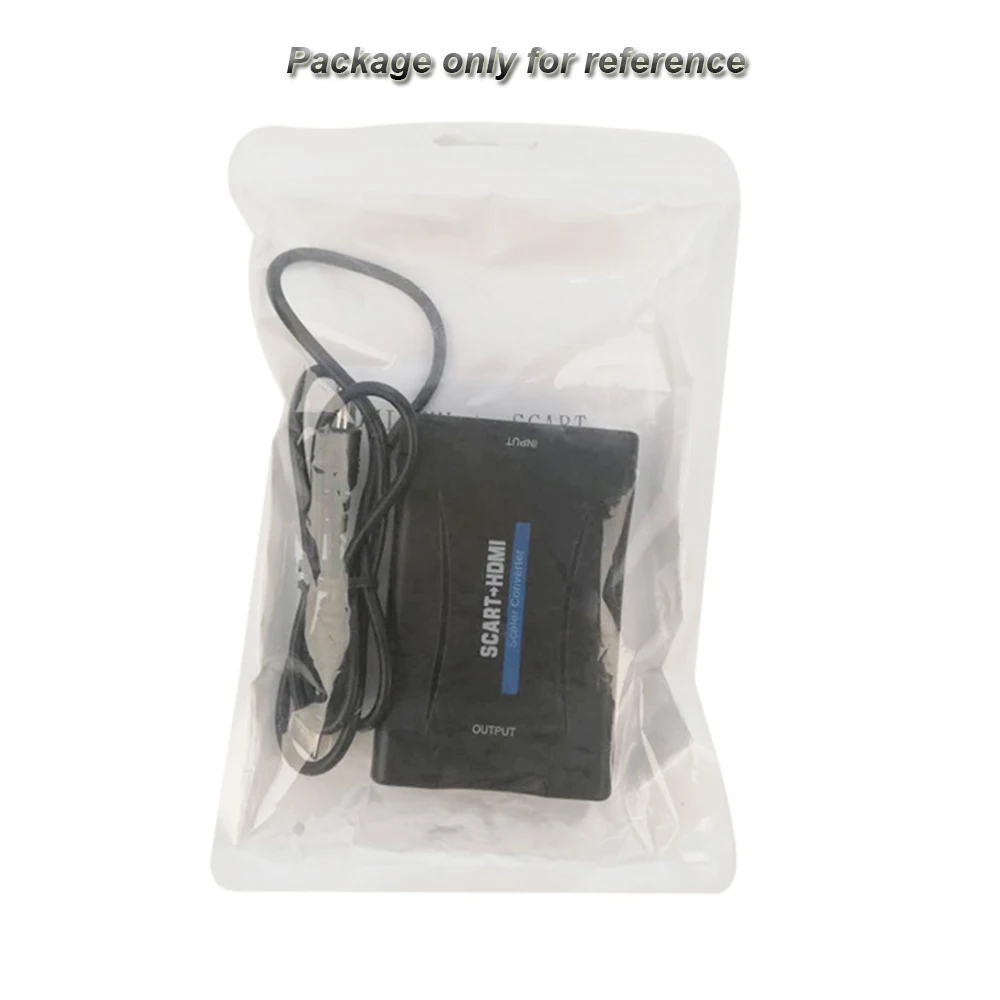 SCART конвертер HDMI 1080 P К скалер адаптер Поддержка p/720 p выход С Питание кабель|Кабели