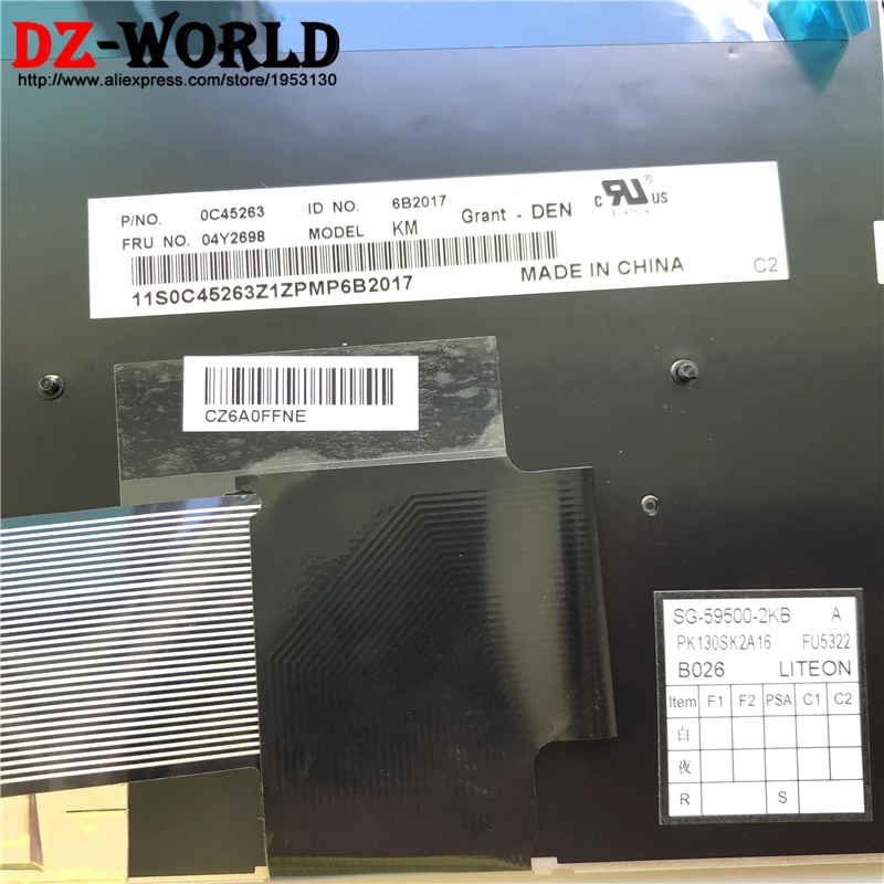Новая Оригинальная DK Датская клавиатура для Lenovo Thinkpad E531 E540 Danmark Teclado 04Y2698 0C45263 04Y2661 |