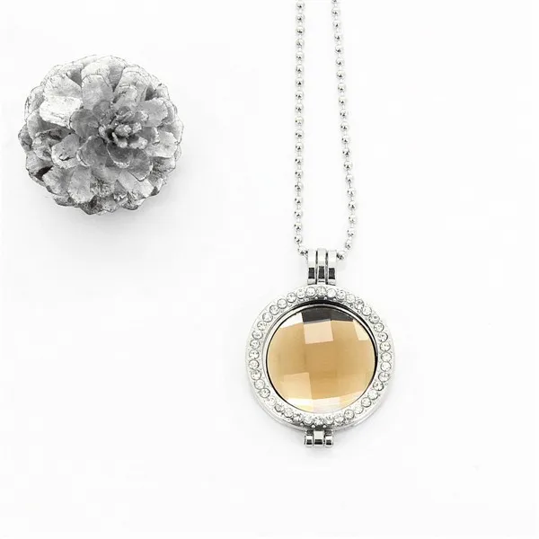 Женское ожерелье с подвеской в виде монет Vinnie из стекла модные украшения для 7