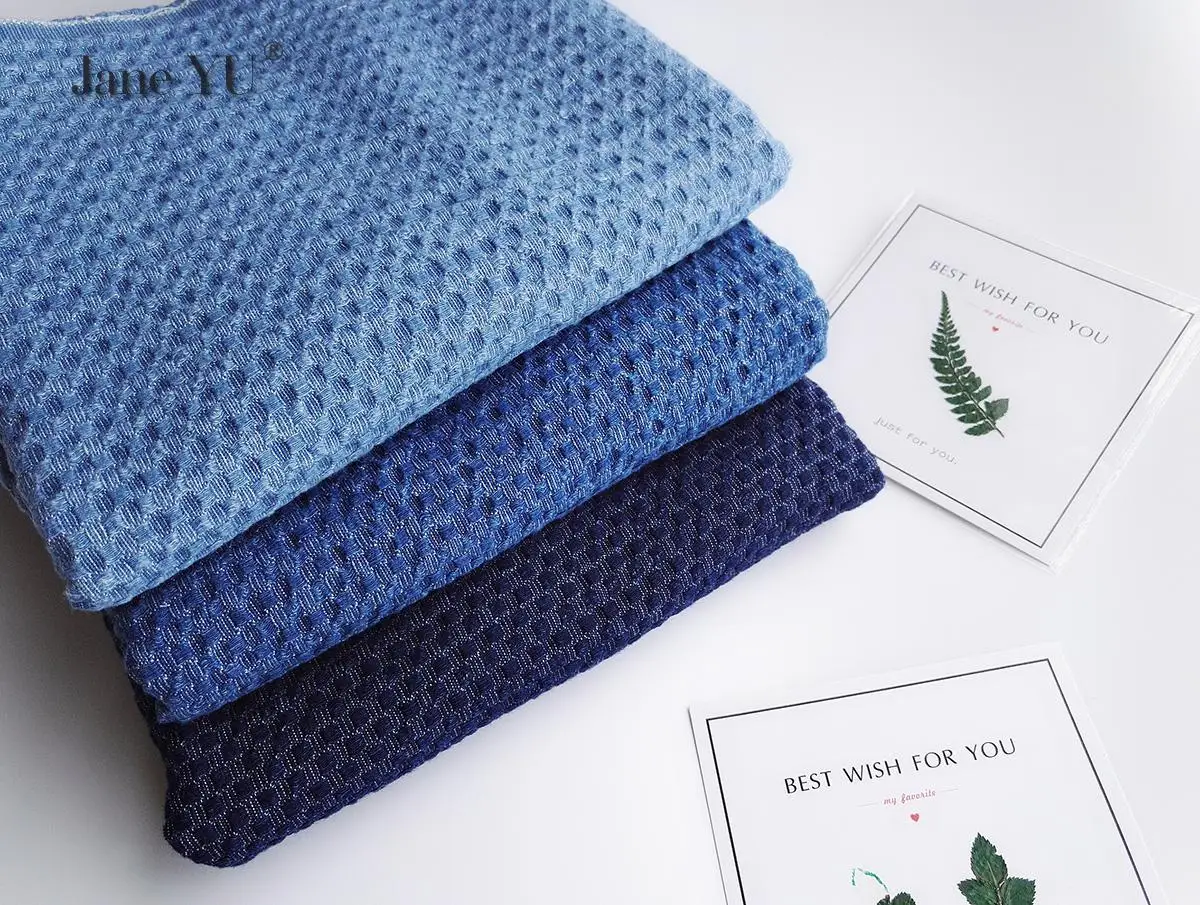 Имитация вязаного жаккарда вареная в воде фартук джинсовая ткань для обуви